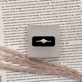 S925 Silver Eight-Pointed Star Zircon Ring